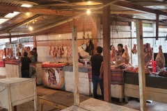 Prodej masa, Chichicastenango, Guatemala