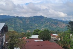 Výhled z hotelu Posada San Francisco, La Unión, Guatemala
