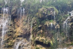 Vodopády u mestečka Cunén, Guatemala