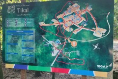 Mapka, Tikal Ruins, Guatemala
