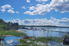 Jezero Petén Itzá mimo Flores, Guatemala